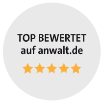 Top Bewertet auf anwalt.de
