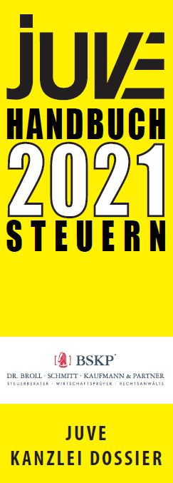 Juve Handbuch Steuern 2021 1 Kanzlei BSKP Steuerberater Wirtschaftprüfer Rechtsanwälte